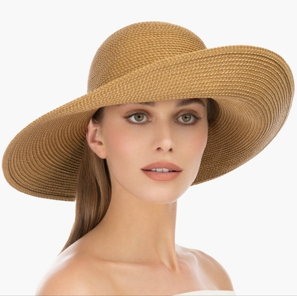 Eric Javits Accessories - Eric Javits Bella Straw Wide-Brim Sun Hat